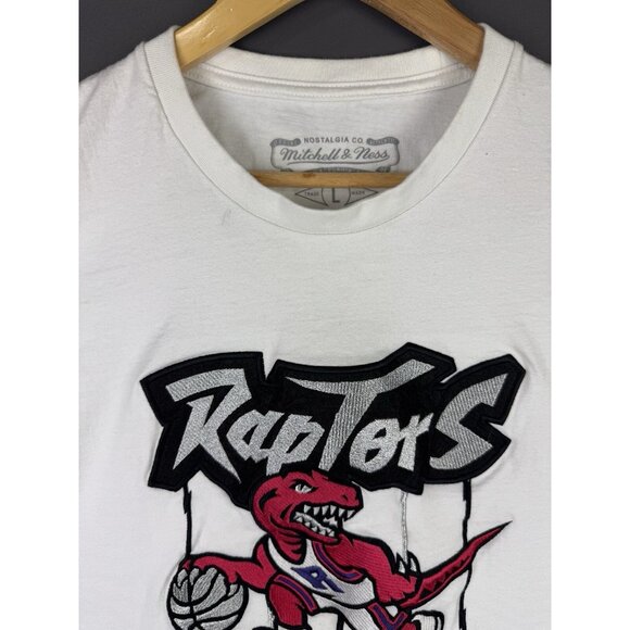 Vintage Y2K Mitchell And Ness NBA x Toronto Raptors Stitched Dino Logo Rare Art - Picture 3 of 16